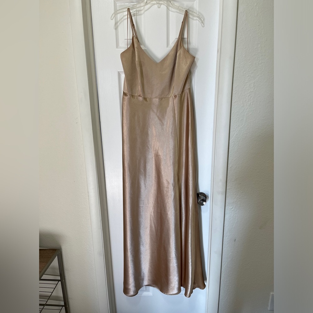 Birdy Grey Gold satin formal dress